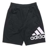 adidas Sports Slogan Knitted Shorts Men Black DU1592