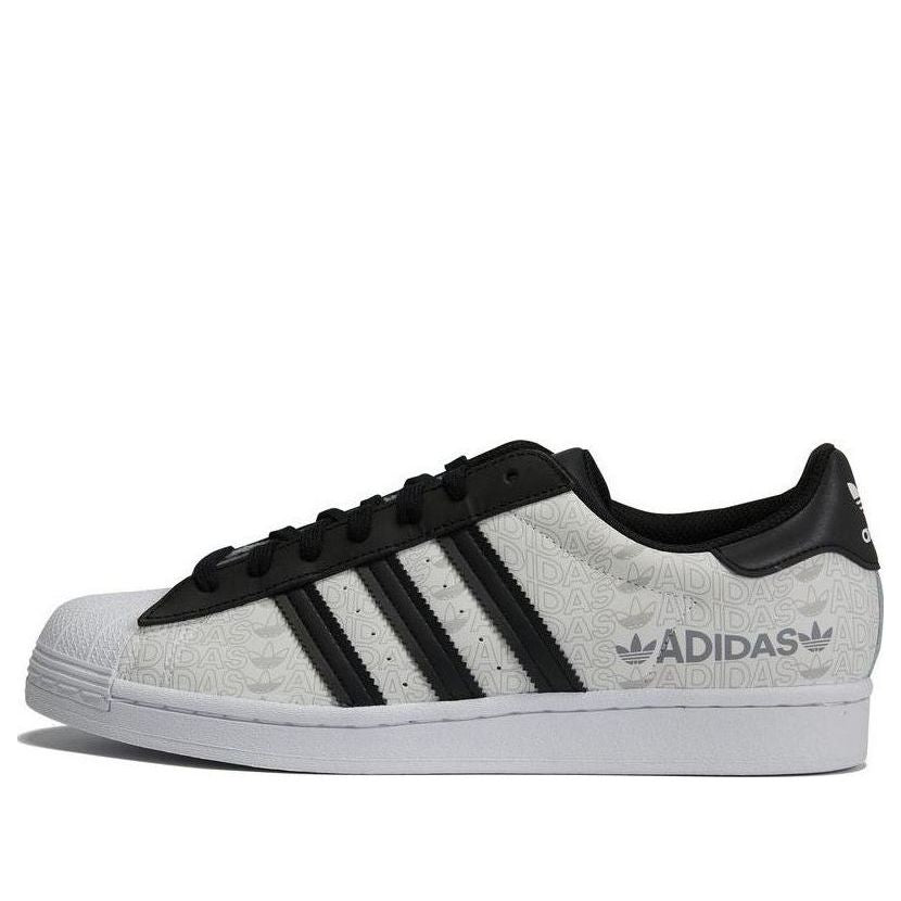 adidas Superstar 'Reflective Allover Logo - White Black' GW7254
