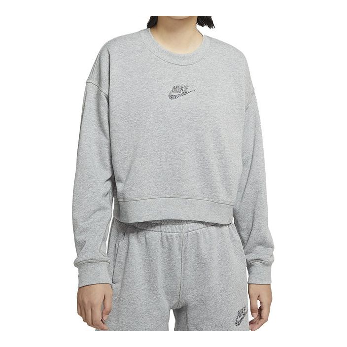 (WMNS) AS W Nike Sportswear Crew FT M2Z DK GREY HEATHER CU6404-063