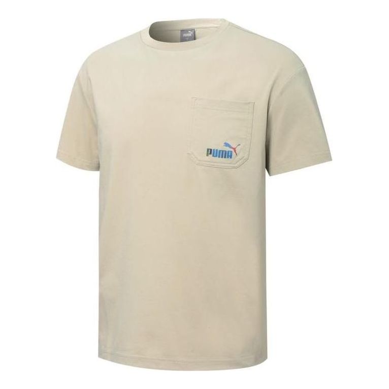 PUMA Skb Pocket Logo Tee 'Tan' 671962-64