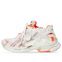 Balenciaga Runner Sneakers 'White Fluo Orange Mesh and Nylon' 677403W3RBM9770