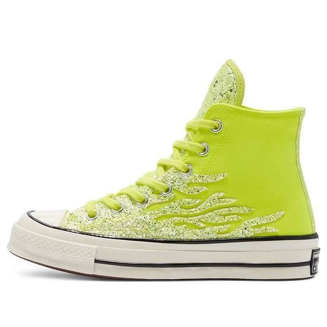 (WMNS) Converse Chuck 70 High 'Archival Glitter Flame - Lemon Venom' 569388C