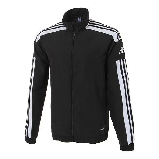 adidas MENS Football Stand Collar Jacket Black GK9549