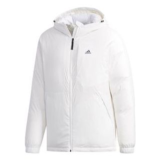 adidas Linear Hoodie Outdoor Down Jacket White DM1935
