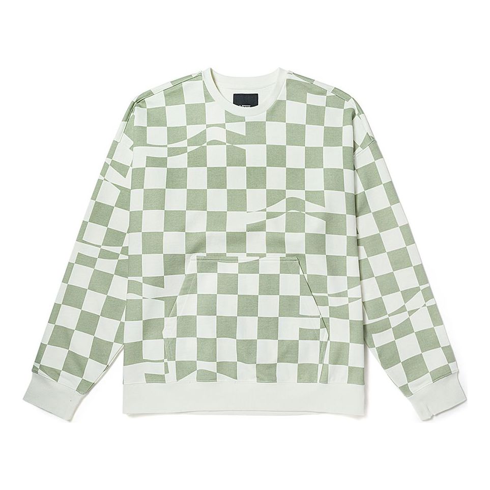 Vans checkerboard Hoodie 'Green White' VN00091KC1C