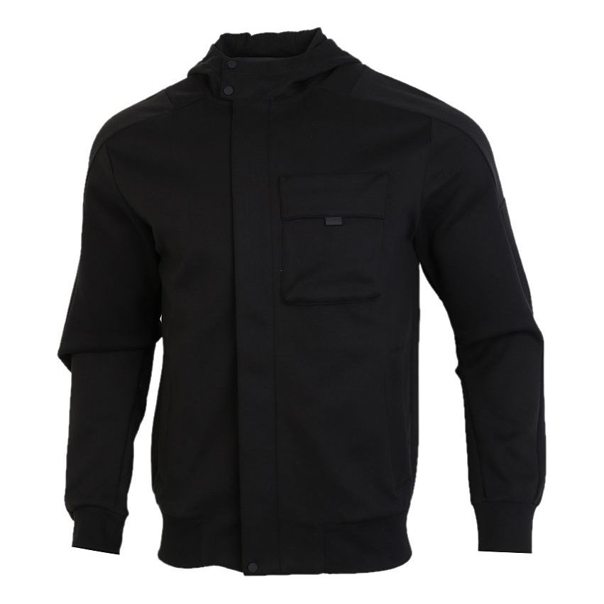 adidas Th Htt Peach Sports hooded Windproof Jacket Black GM4420