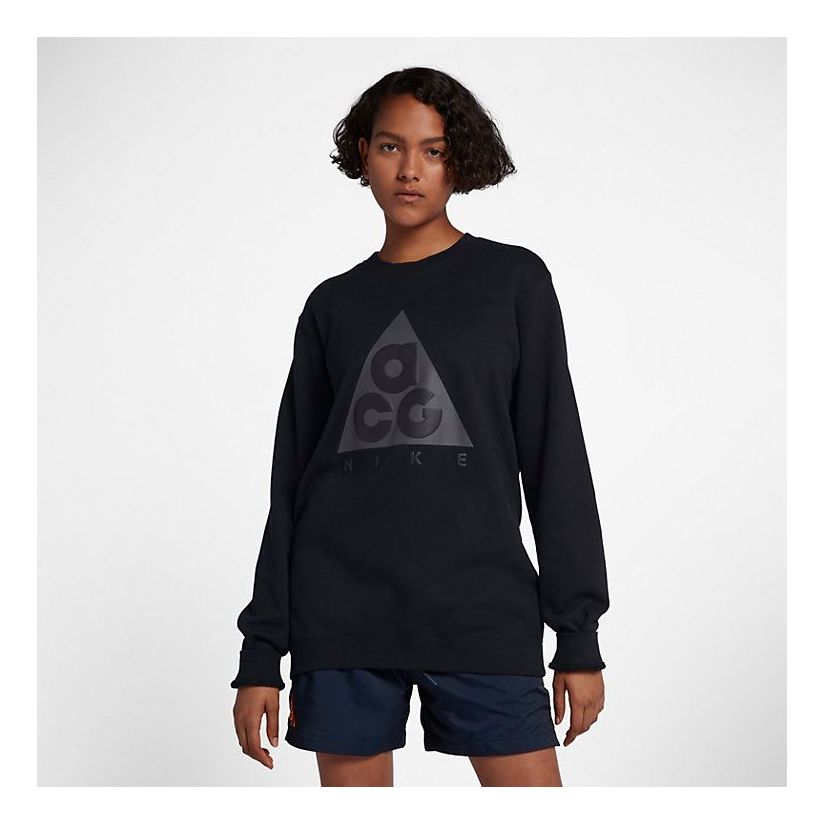 Nike SPORTSWEAR ACG CREW FLEECE Long T-Shirts 'Black' AR8796-010