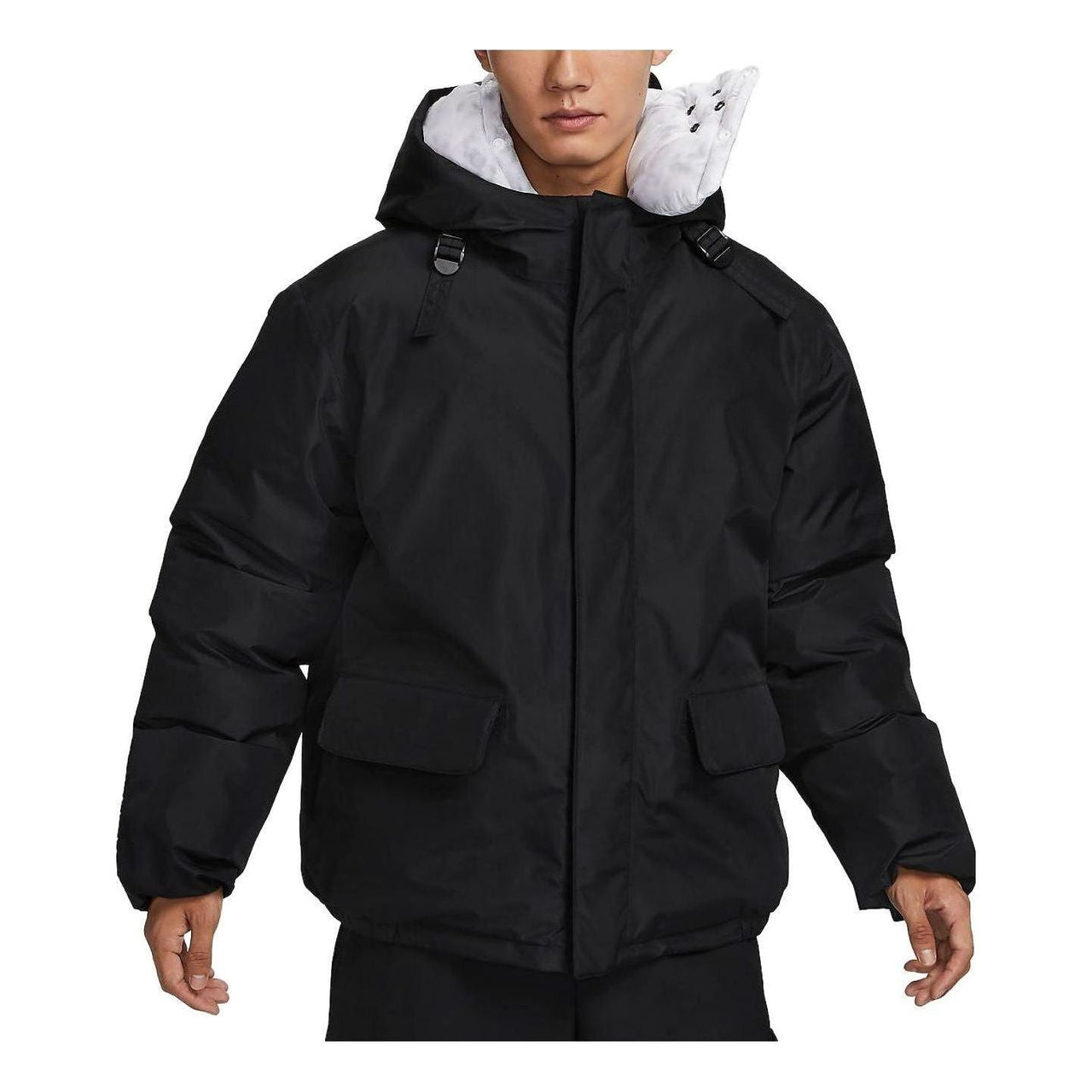 Nike Sportswear GORE-TEX Loose Thermore Ecodown Hooded Waterproof Jacket 'Black' FB7595-010