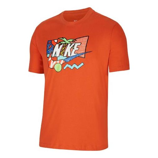 Nike sportswear Short Sleeve Men's Orange CW0427-861