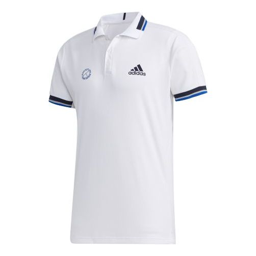 adidas HTRDY PL1 SL Tennis Sports POLO Shirt Men White FS3773