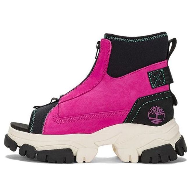(WMNS) Timberland Adley Way Peep Toe Boot Sandals 'Very Berry' A5W3G