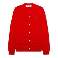 COMME des GARCONS PLAY Cardigan Double Emblem 'Red' AZ-N058-051-5