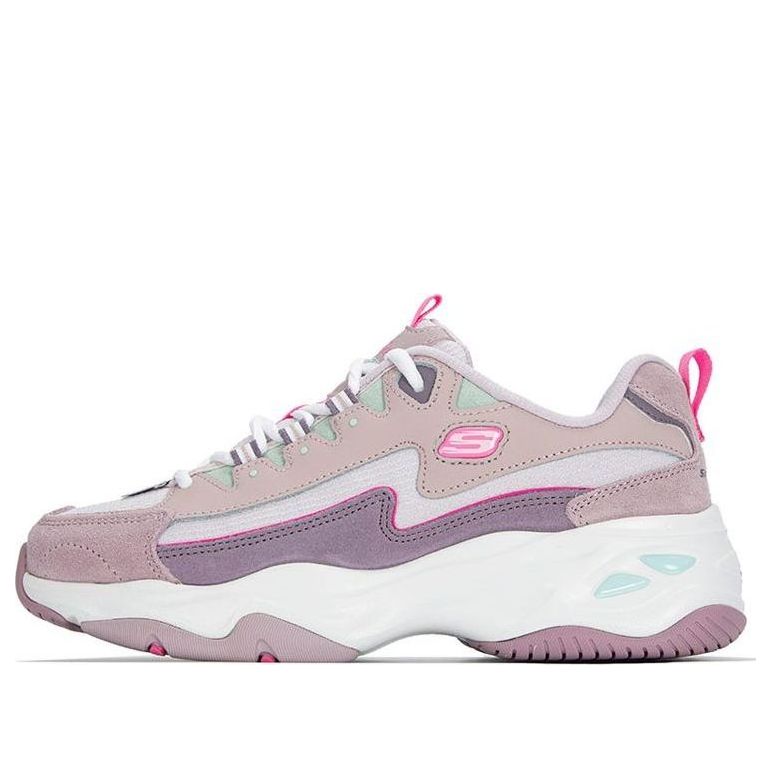 (WMNS) Skechers D'lites 4.0 'Lavender White' 149498-LAV