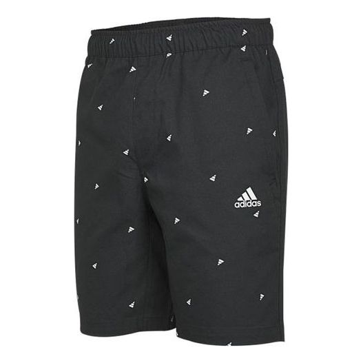 adidas Fi Short Aop Logo Printing Athleisure Casual Sports Shorts Black GP0948