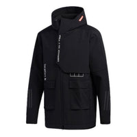 adidas M Tech Outr JKT Zipper Cardigan Casual Sports Hooded Jacket Black FU6569