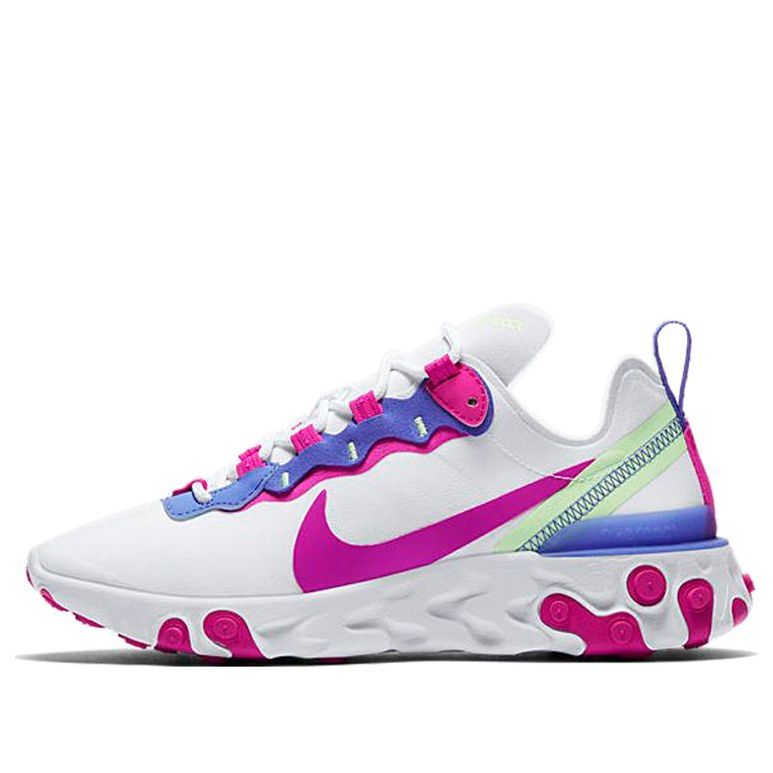 (WMNS) Nike React Element 55 'White Fire Pink' BQ2728-104