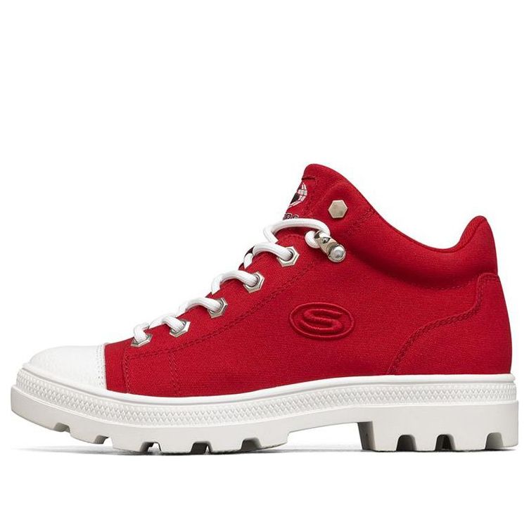 (WMNS) Jeremy Ville x Skechers Roadies High-Top Canvas Shoes Red/White 155109-RED