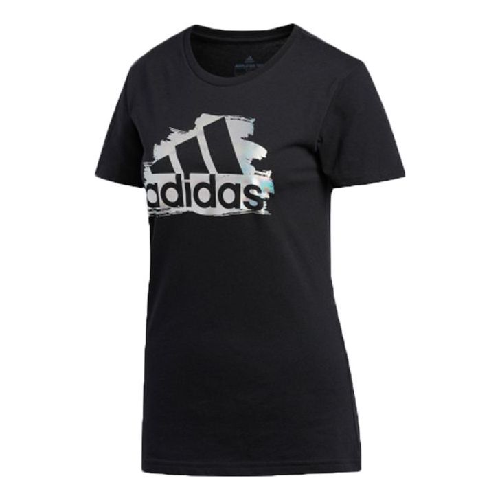 (WMNS) adidas I See You Badge of Sport Tee 'Black' ED8169