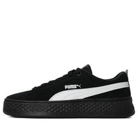 (WMNS) PUMA Smash Platform SD 'Black White' 366488-02