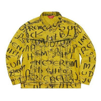 Supreme Black Ark Denim Trucker Jacket 'Yellow Black' SUP-FW20-202