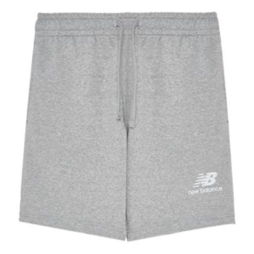 New Balance Essentials Stacked Logo French Terry Shorts 'Athletic Grey' MS31540-AG