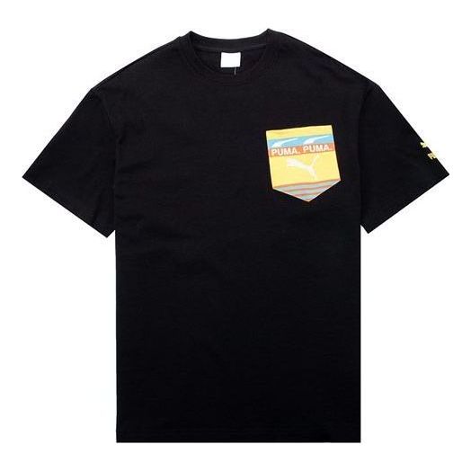 PUMA Boxy Pocket Logo Tee 'Black' 534991-01