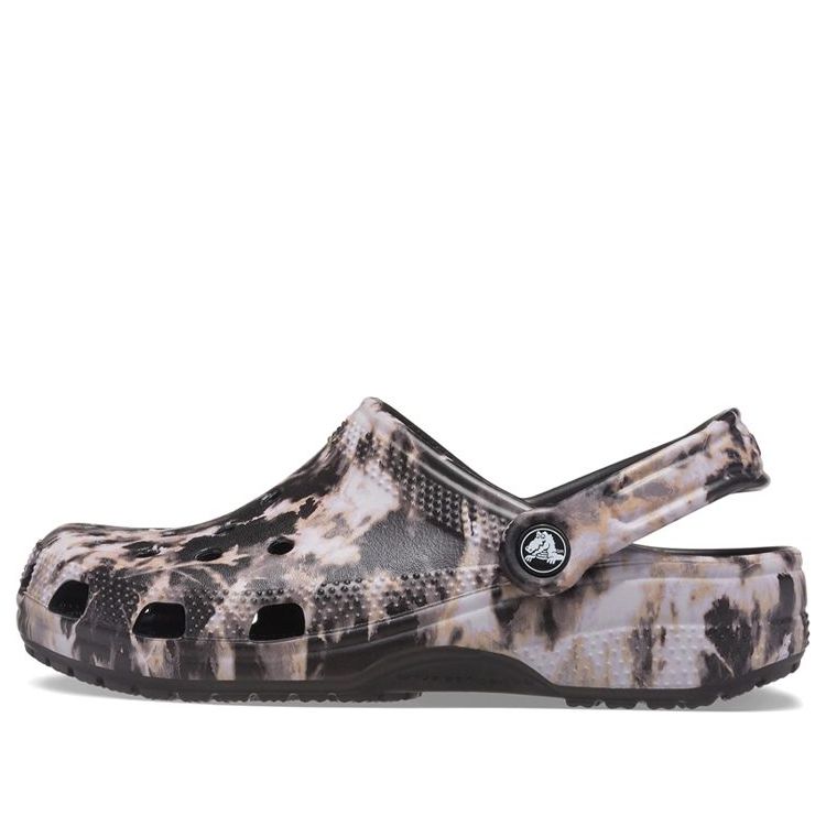 Crocs Classic Bleach Dye Clogs 'Black White' 207326-001