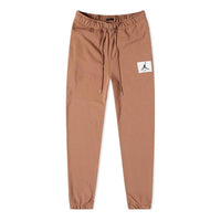 Air Jordan Solid Color Label Lacing Bundle Feet Sports Pants Men's Earthy Yellow DA9812-256