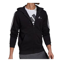 adidas  adidas Essentials Fleece Cut 3-Stripes Track Jacket 'Black' GK9585