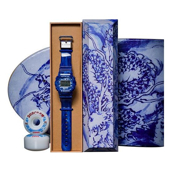 CASIO G-Shock Square 'Blue' DW-5600BWP-2PFS