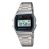 CASIO Waterproof Sports Unisex Mens Silver Digital A158WA-1