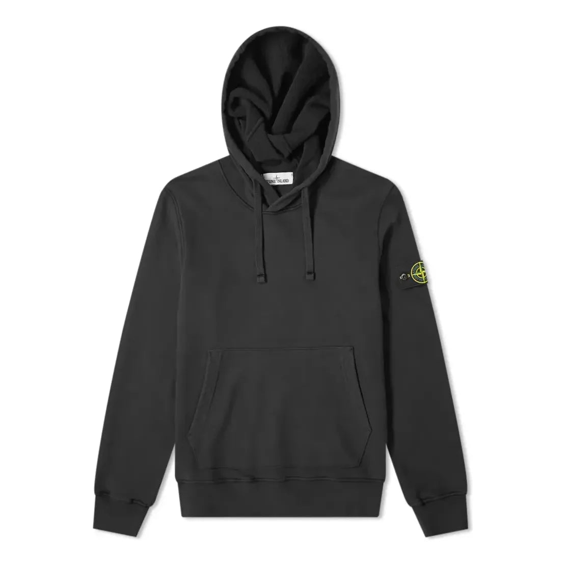 STONE ISLAND Garment Dyed Popover Hoodie 'Black' 731564120-V0029