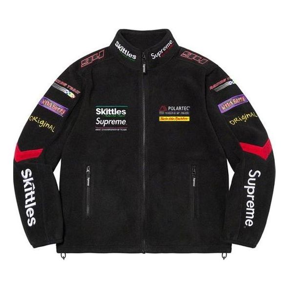 Supreme x Skittles x Polartec Jacket 'Black Multi-Color' SUP-FW21-327