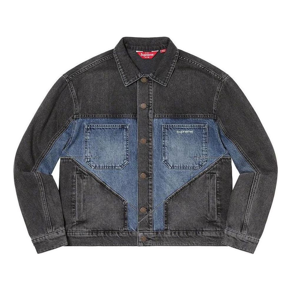 Supreme 2-Tone Paneled Denim Jacket 'Blue Teal' SUP-FW22-013