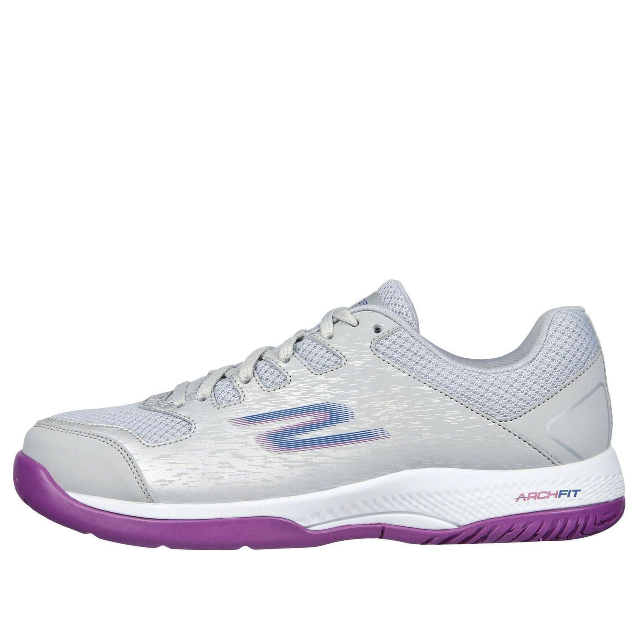 (WMNS) Skechers Viper Court Pickleball Shoes 'Grey Purple' 172070C-GYPR