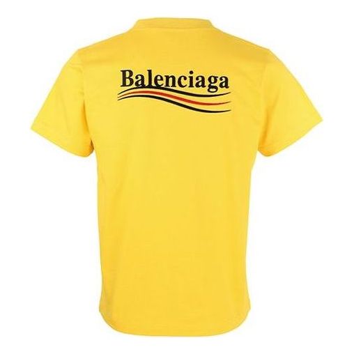 Balenciaga Political Campaign T-Shirt Large Fit 'Yellow' 620967TKVJ17442