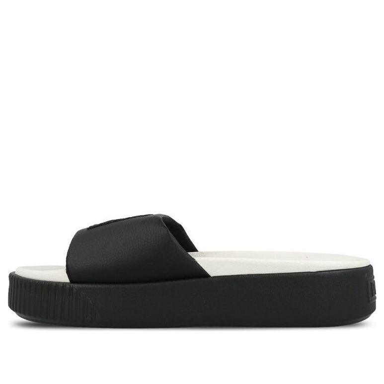 (WMNS) PUMA Platform Slide 'Black Whisper White' 366121-04