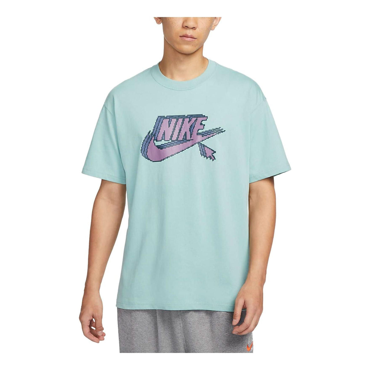 Nike Sportswear T-Shirt 'Green Purple' FD1297-309
