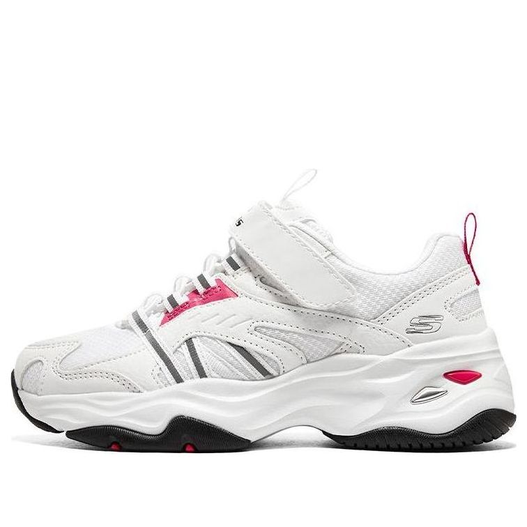 (GS) Skechers D'lites 4.0 'White Red Black' 302586L-WBK