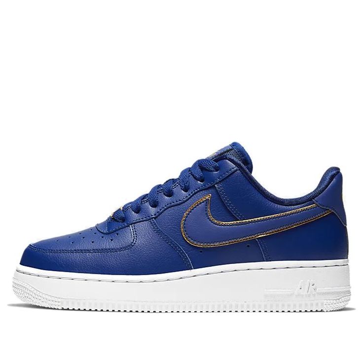 (WMNS) Nike Air Force 1 Low 'Blue Gold Swoosh' AO2132-401