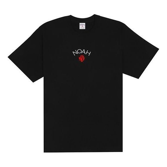 NOAH Rose Logo T-shirt 'Black' T27FW20-BLACK