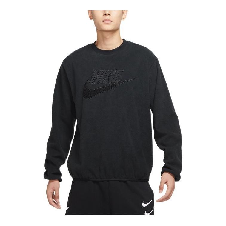 Nike NSW fleece logo sweatshirt 'Black' DQ4889-010