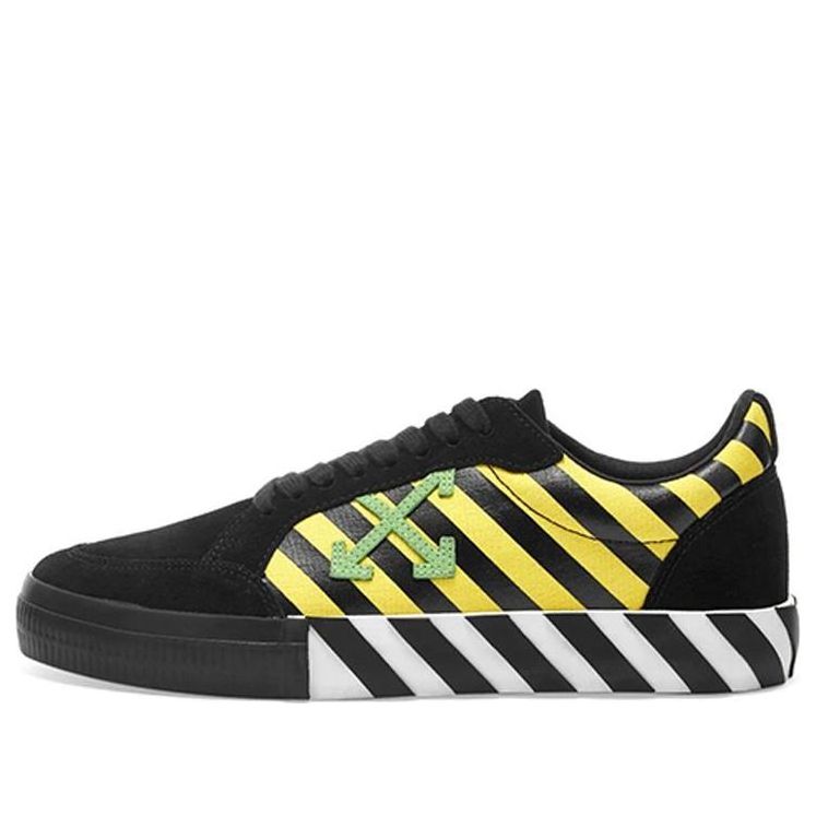 Off-White Vulc Low 'Black Yellow Green' OMIA085E19C210476040