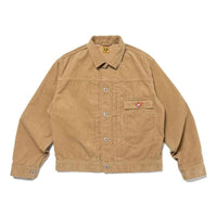 HUMAN MADE Dachs Corduroy Work Jacket 'Beige' HM26JK005