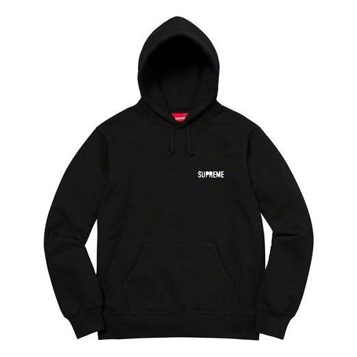 Supreme Restless Youth Hooded Sweatshirt 'Black White' SUP-SS20-524