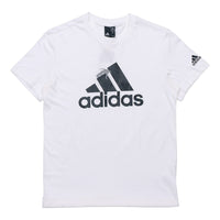 adidas M GFX T BOL INF Camouflage Sports Short Sleeve White FT2816