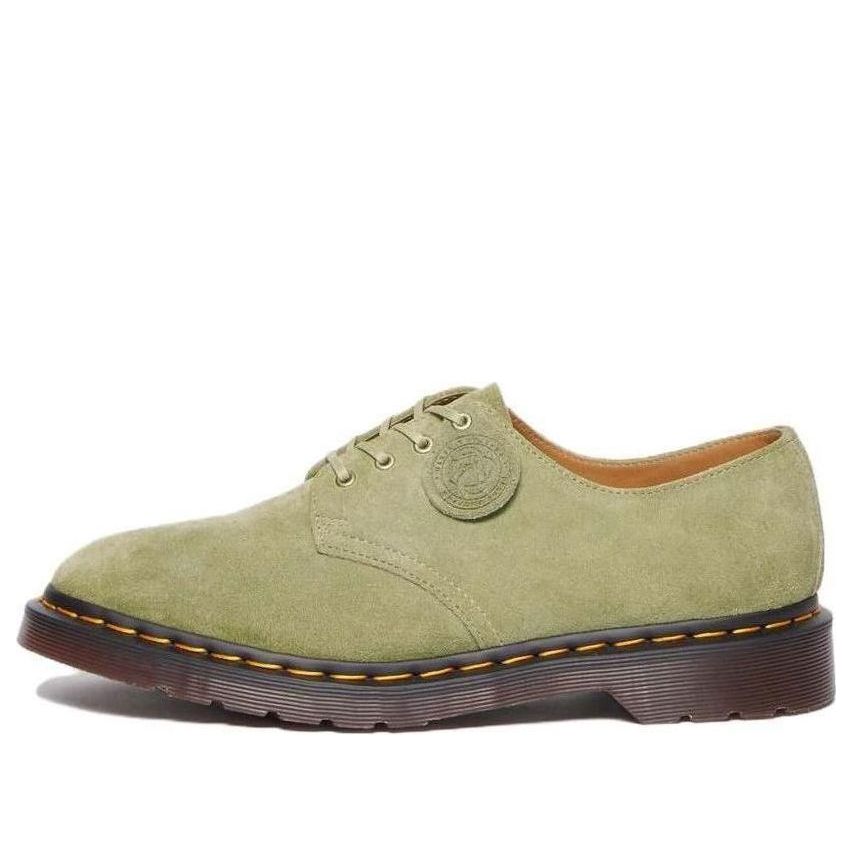 Dr. Martens Smiths Suede Dress Shoes 'Pale Olive' 30564358