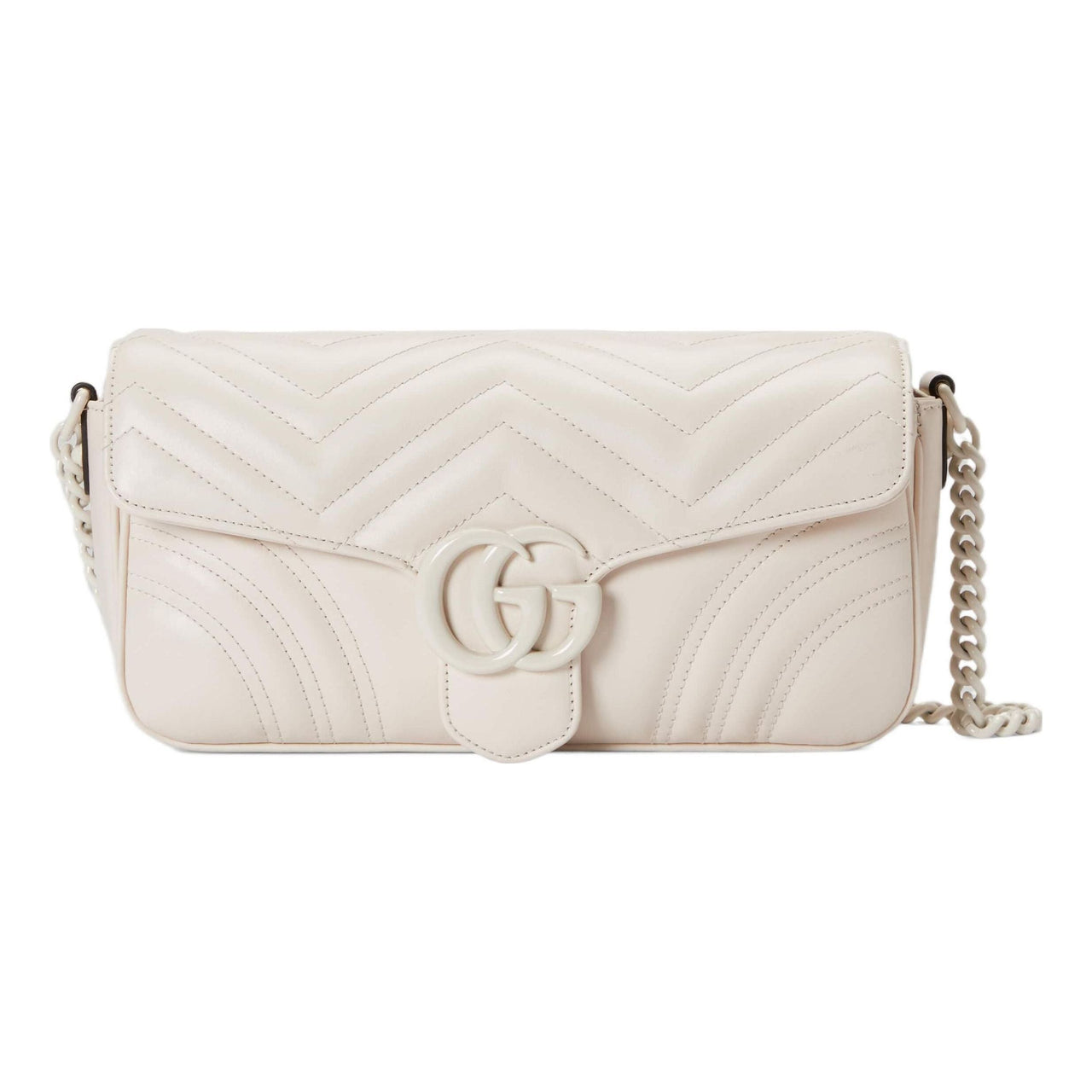 (WMNS) Gucci GG Marmont Matelasse Shoulder Bag 'White' 734814-DAAAI-9022