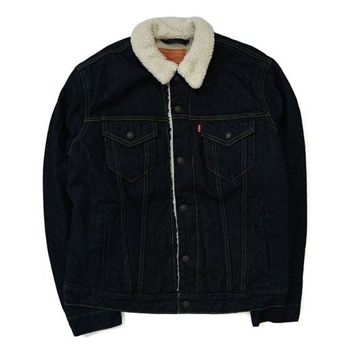 Levi's Sherpa Trucker Jacket 'Navy' 16365-0075