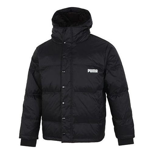 PUMA Logo Puffer Jacket 'Black' 534934-01